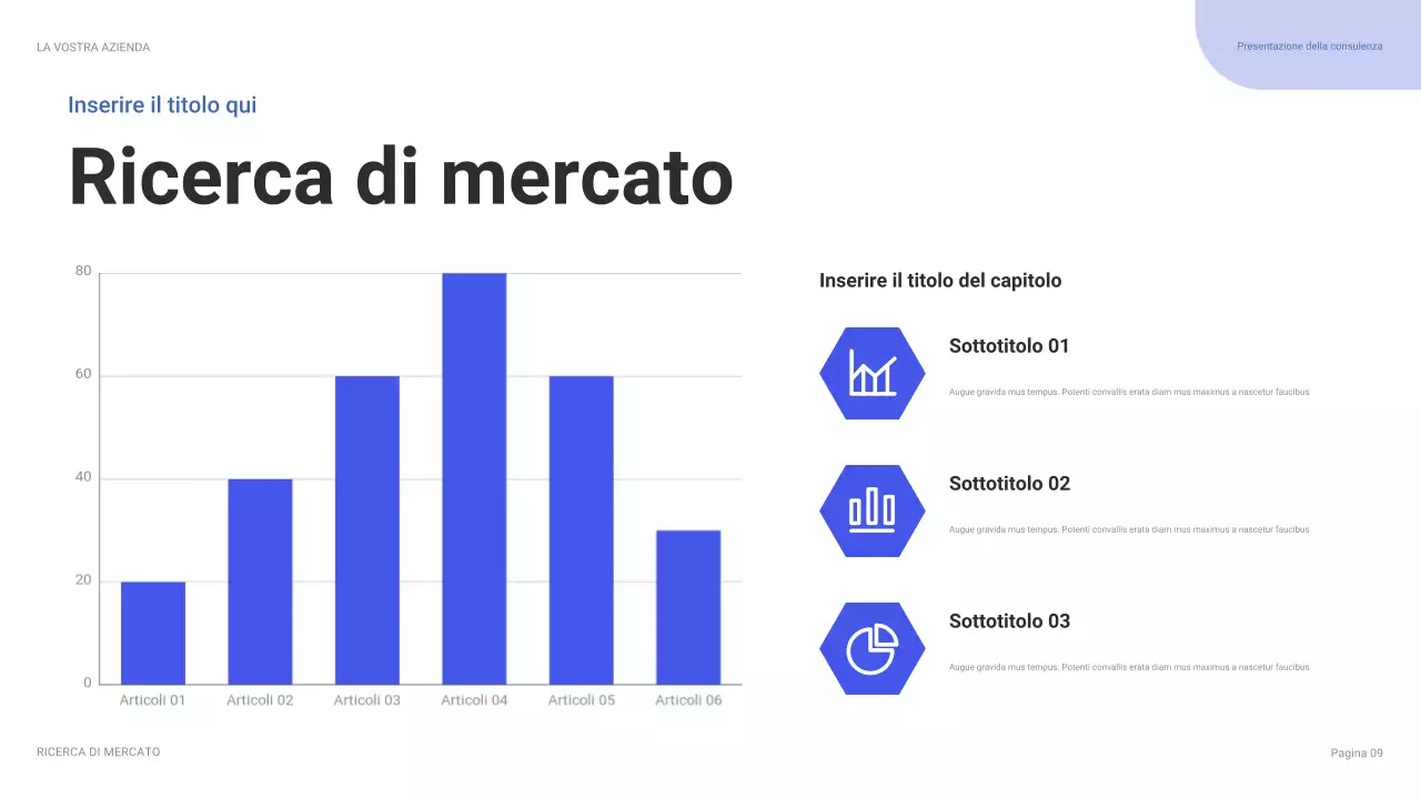 guida alla presentazione IT moderna blu