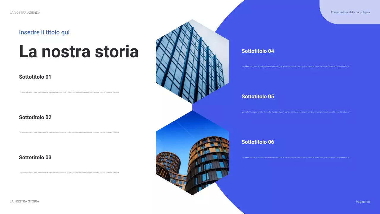 guida alla presentazione IT moderna blu