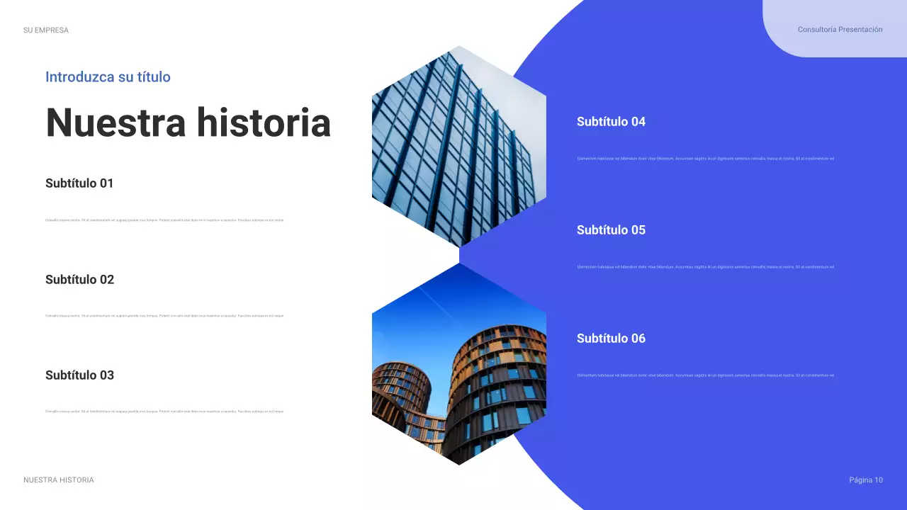 Guía de presentación de TI moderna y azul