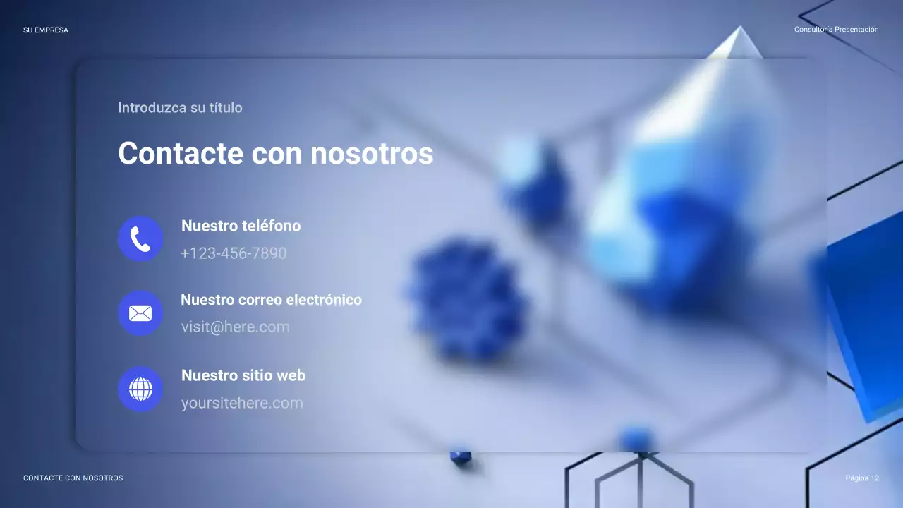 Guía de presentación de TI moderna y azul