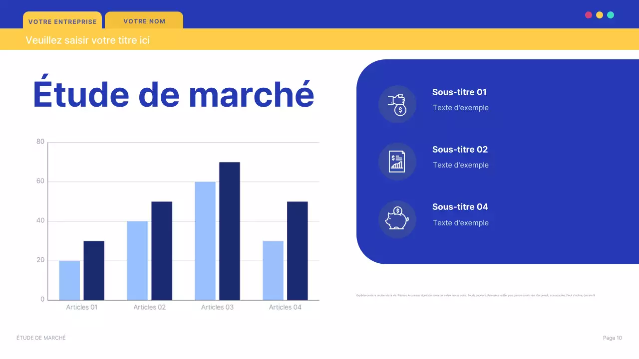 document de présentation informatique moderne bleu