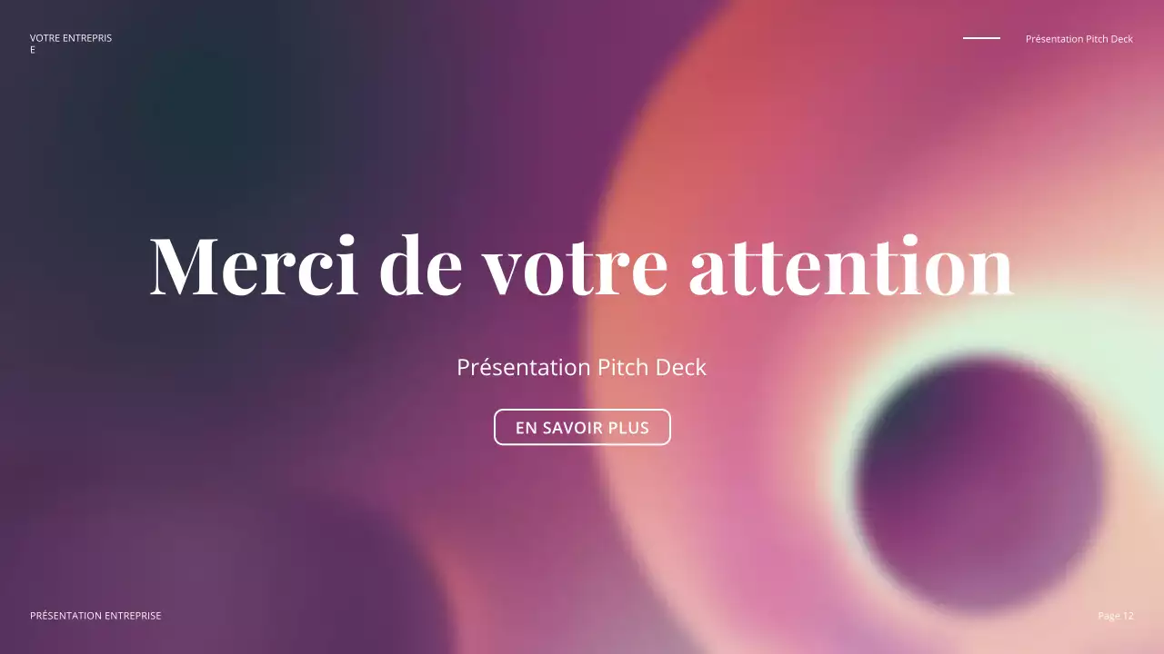 pitch commercial moderne et coloré