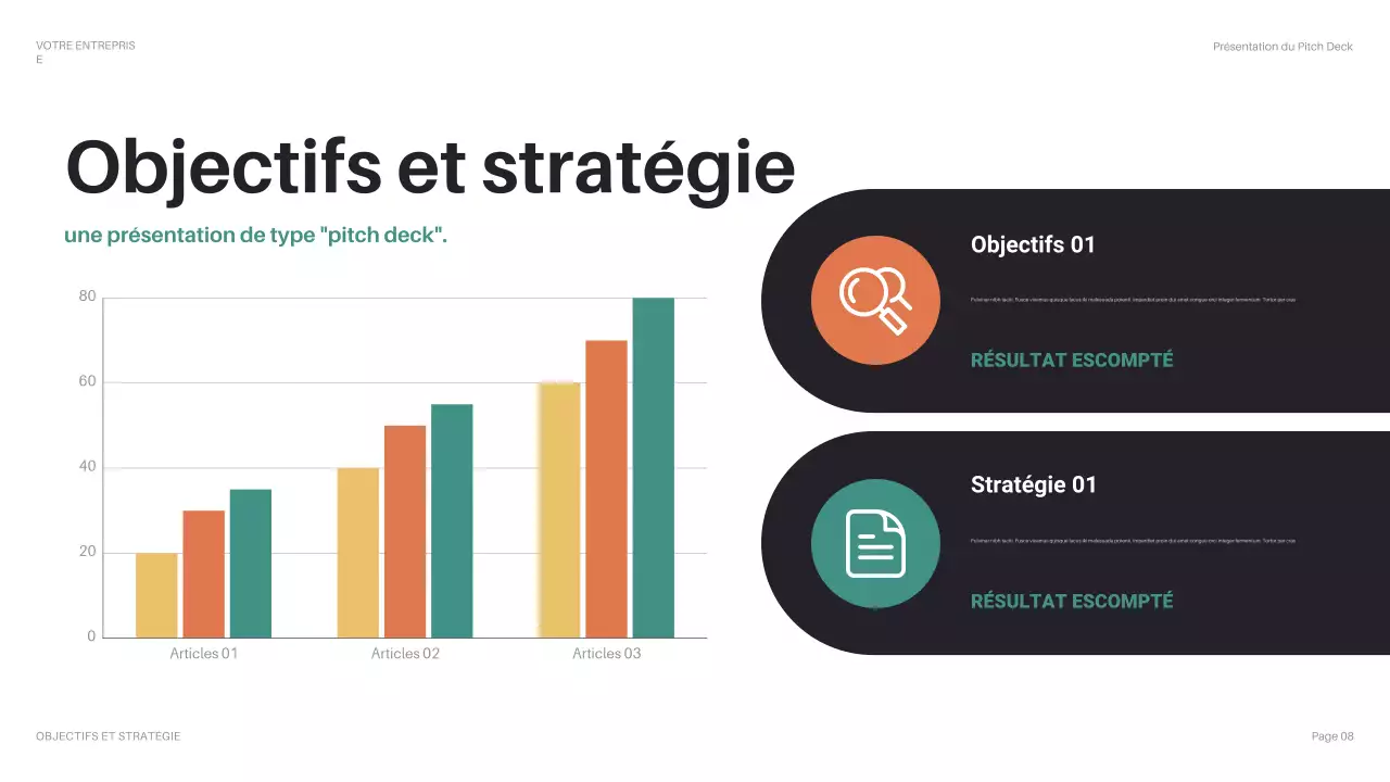 pitch d'entreprise géométrique noir