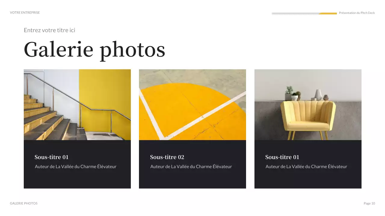 présentation multimédia moderne orange