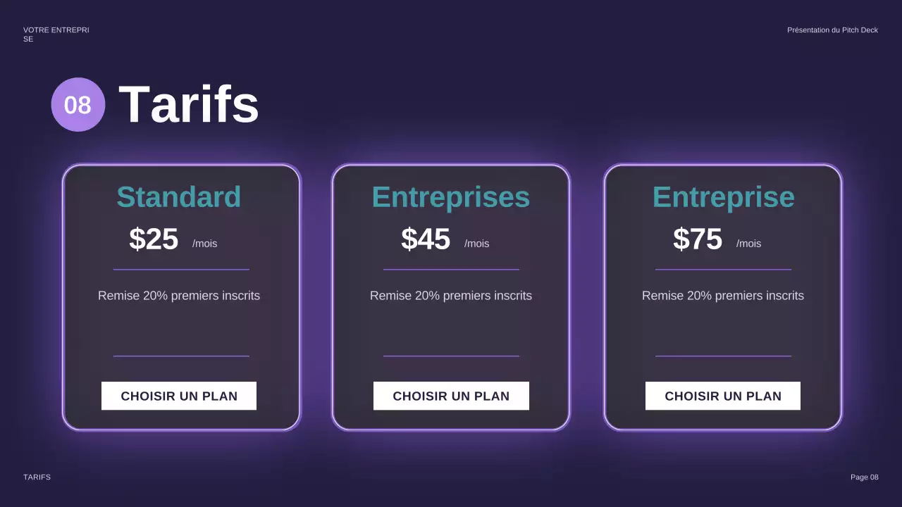 présentation de sécurité futuriste violette