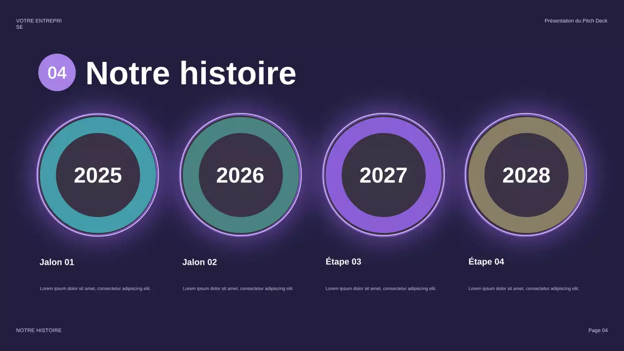 présentation de sécurité futuriste violette