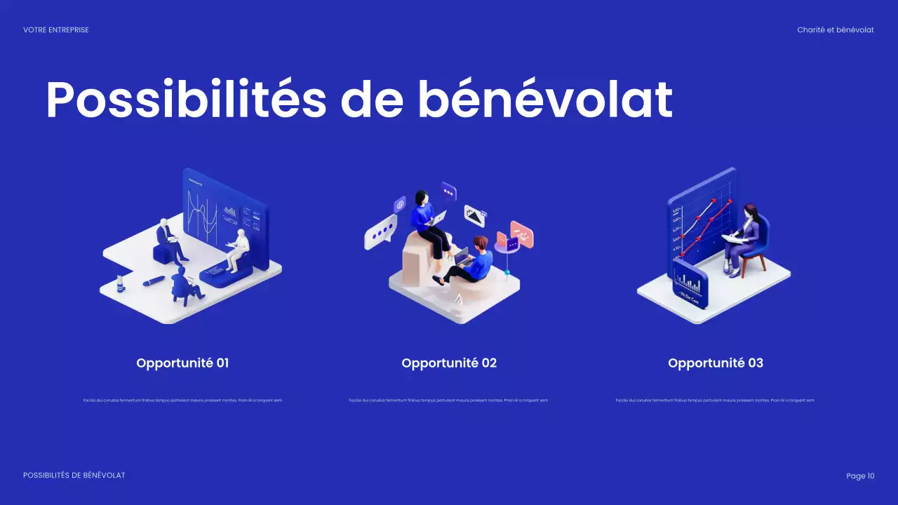 document de collecte de fonds bleu moderne