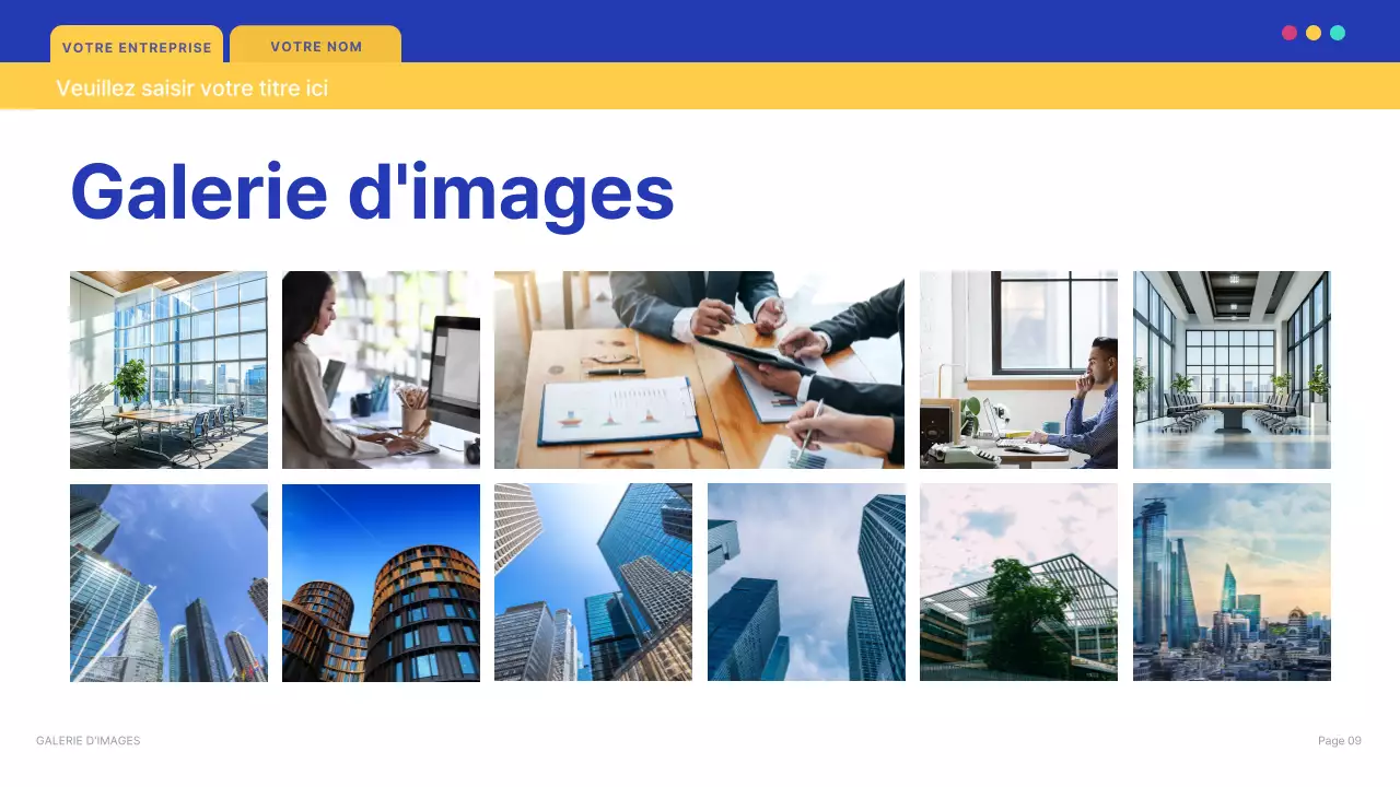 document de présentation informatique moderne bleu