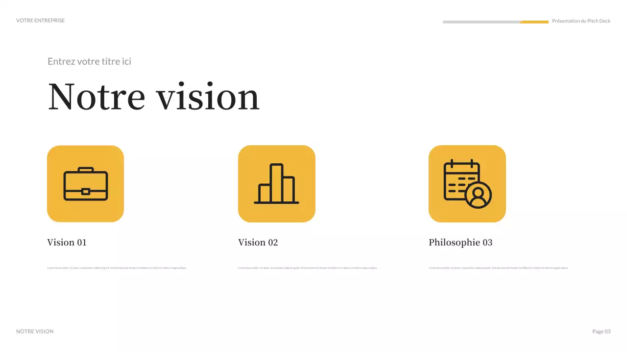 présentation multimédia moderne orange