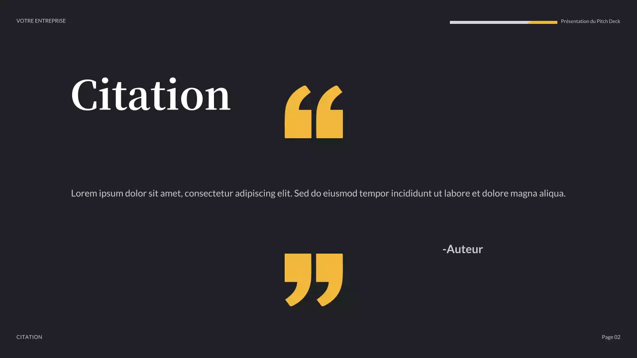 présentation multimédia moderne orange