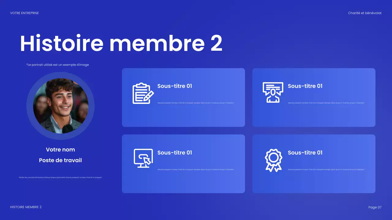 document de collecte de fonds bleu moderne