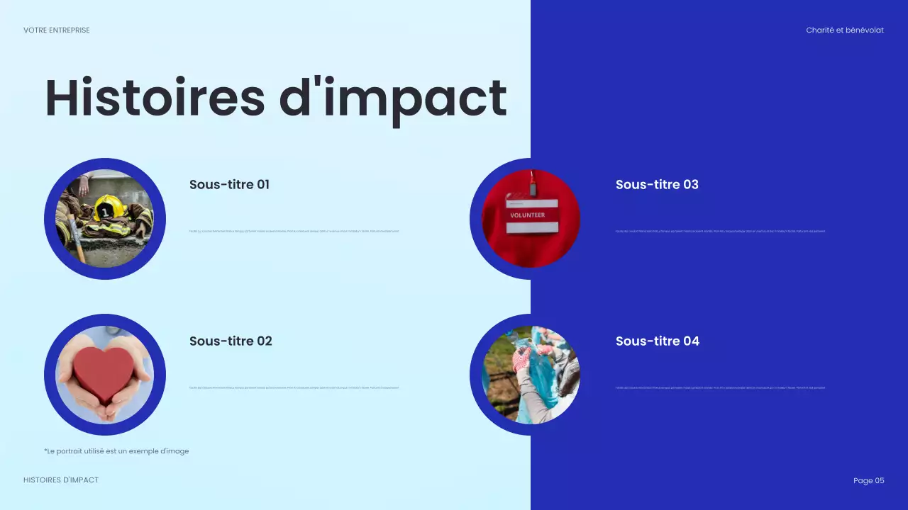 document de collecte de fonds bleu moderne