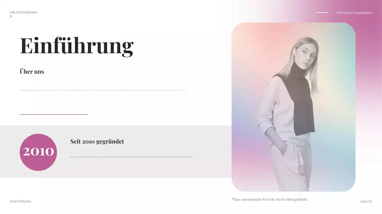 farbenfroher, moderner Geschäftsvortrag