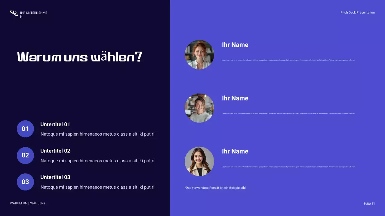 blaue Cybersicherheitspräsentation