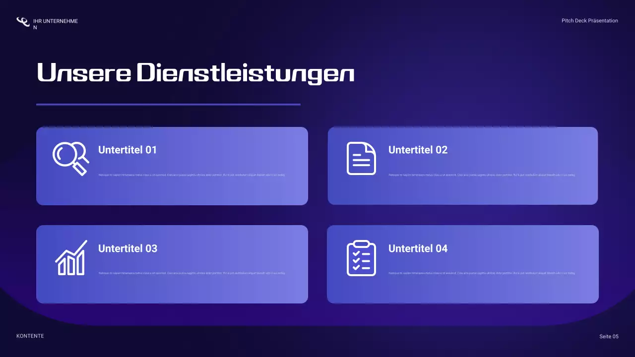 blaue Cybersicherheitspräsentation