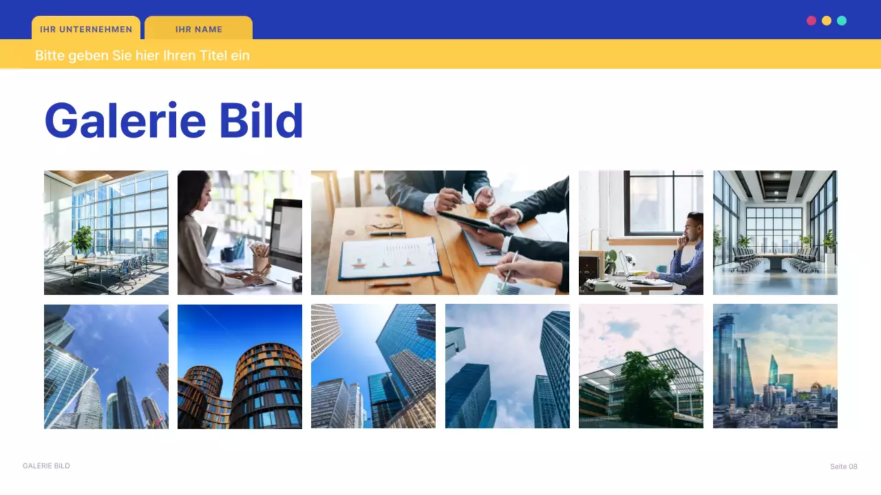 blaues modernes IT-Präsentationsdokument