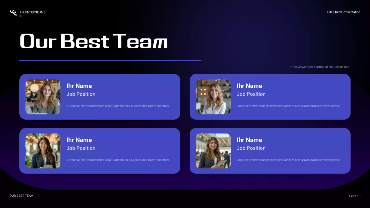 blaue Cybersicherheitspräsentation