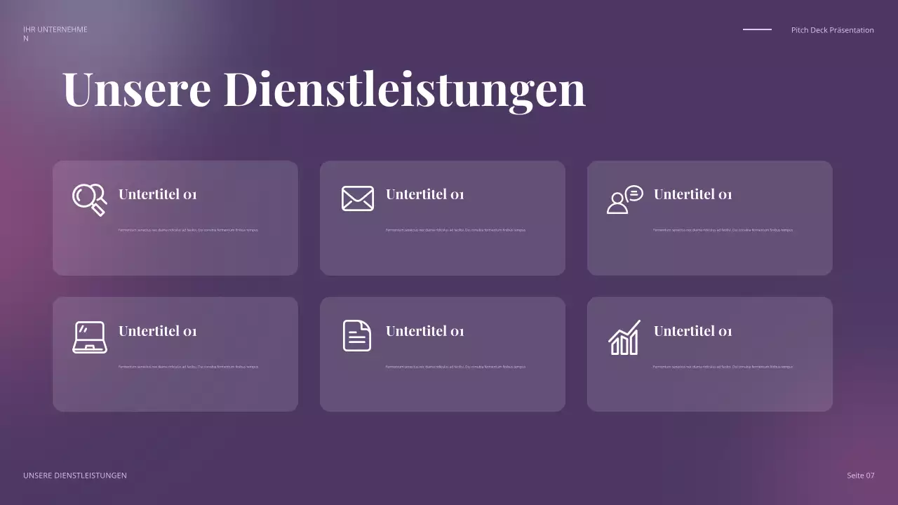 farbenfroher, moderner Geschäftsvortrag