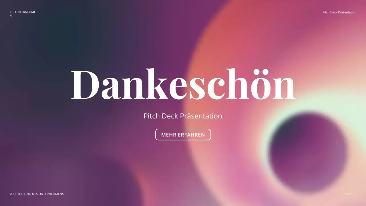 farbenfroher, moderner Geschäftsvortrag