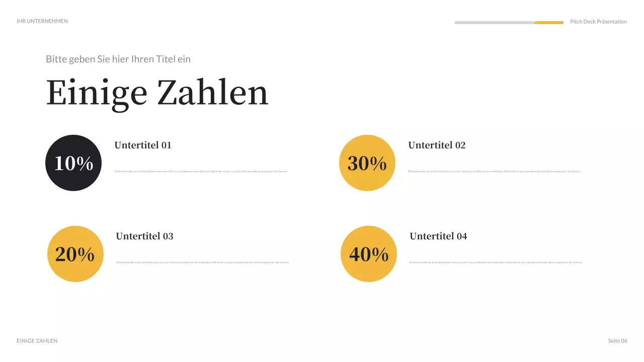 orange moderne Medienpräsentation