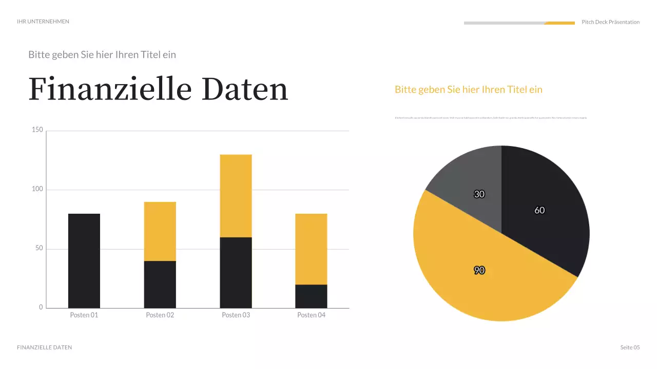 orange moderne Medienpräsentation