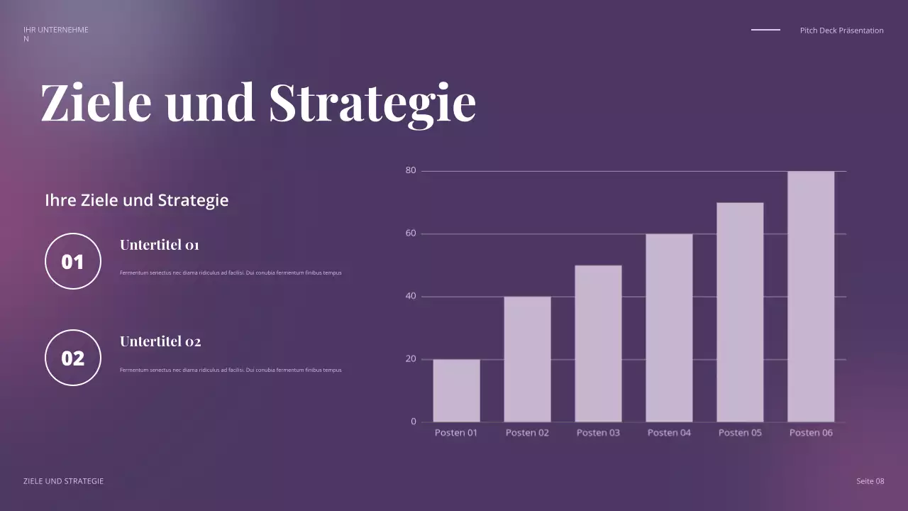farbenfroher, moderner Geschäftsvortrag