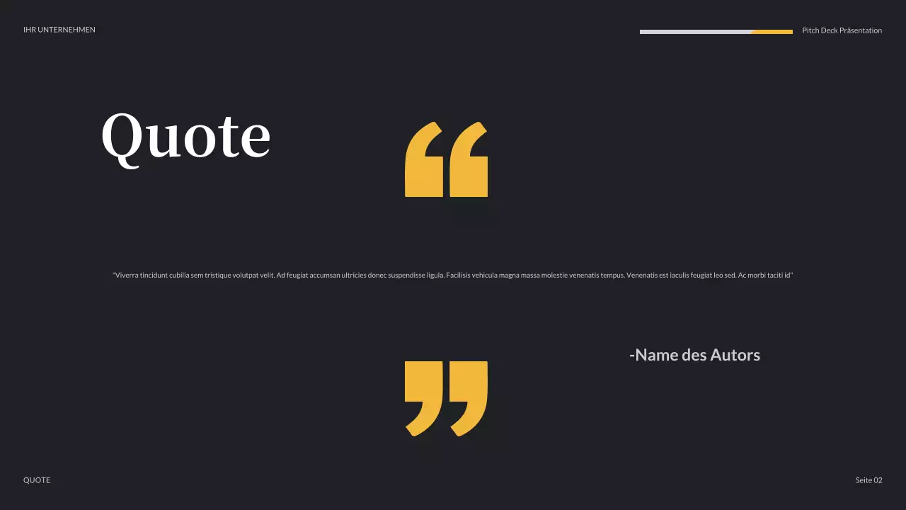 orange moderne Medienpräsentation