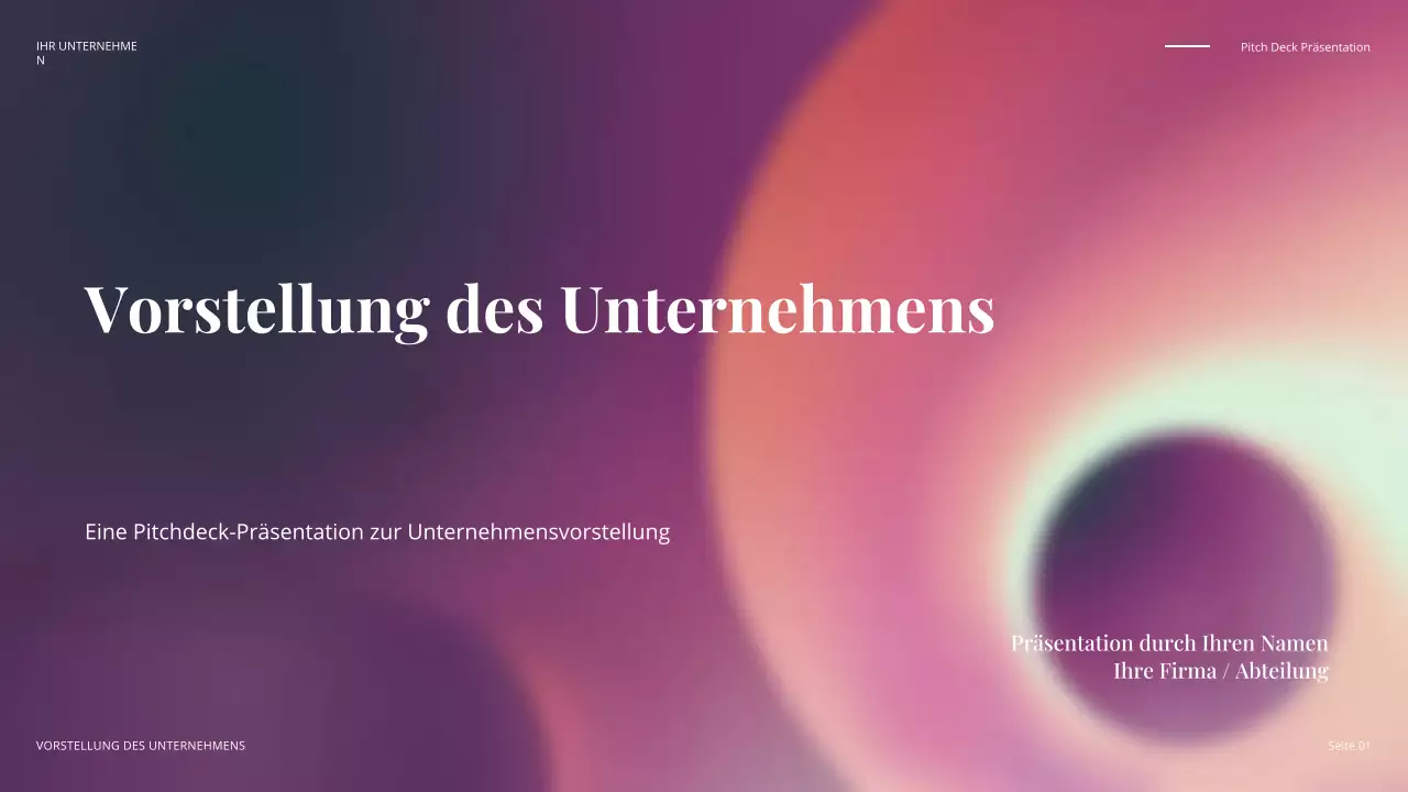 farbenfroher, moderner Geschäftsvortrag