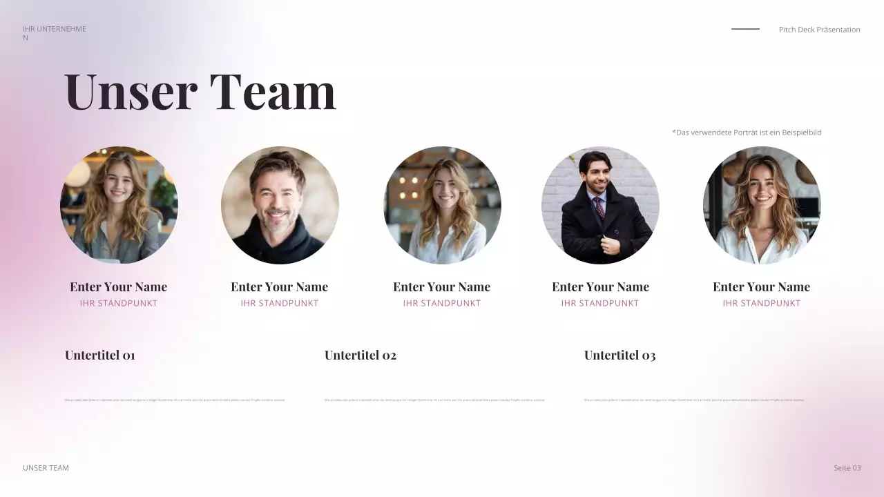 farbenfroher, moderner Geschäftsvortrag