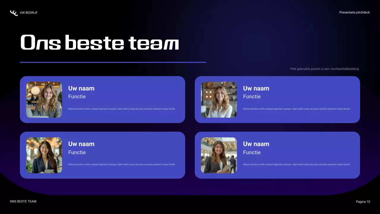 blauwe cyberbeveiligingspresentatie