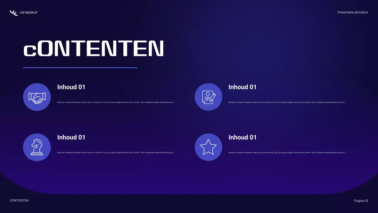 blauwe cyberbeveiligingspresentatie