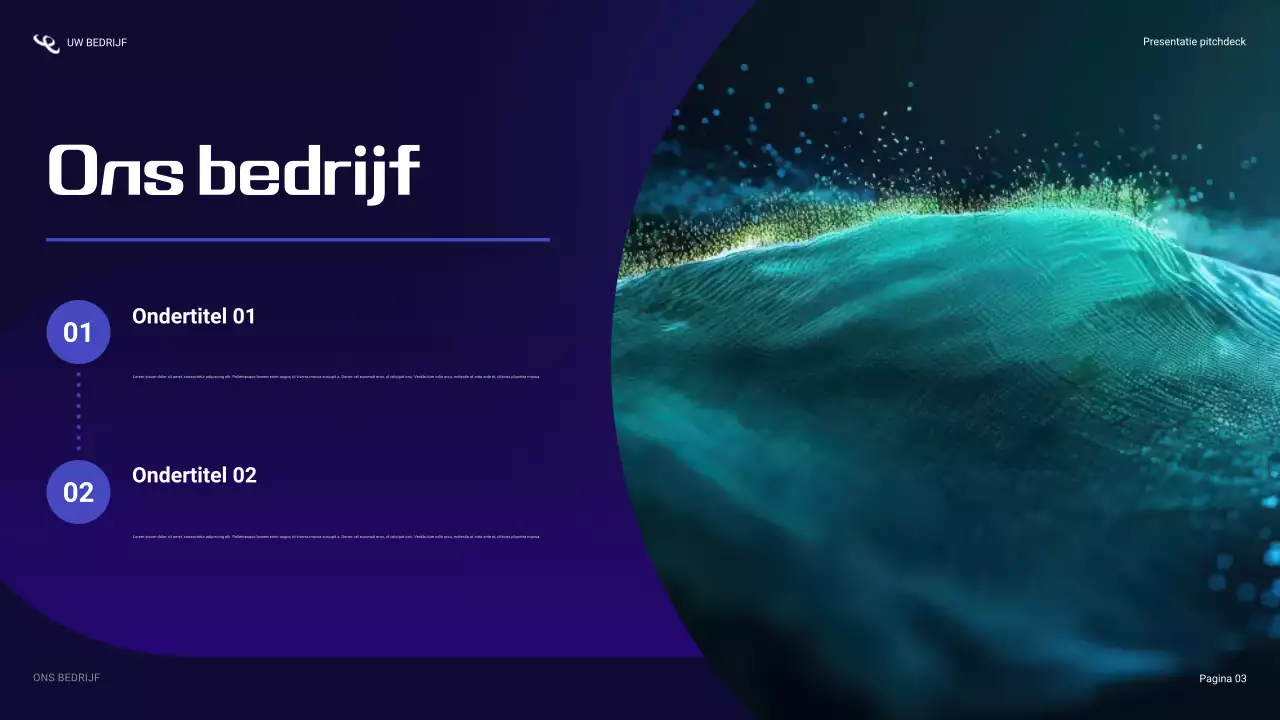 blauwe cyberbeveiligingspresentatie