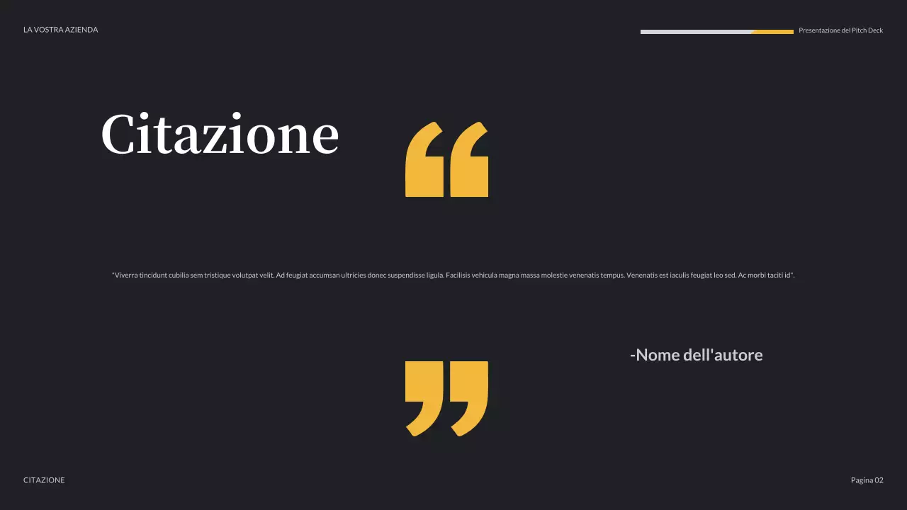 presentazione mediatica moderna arancione