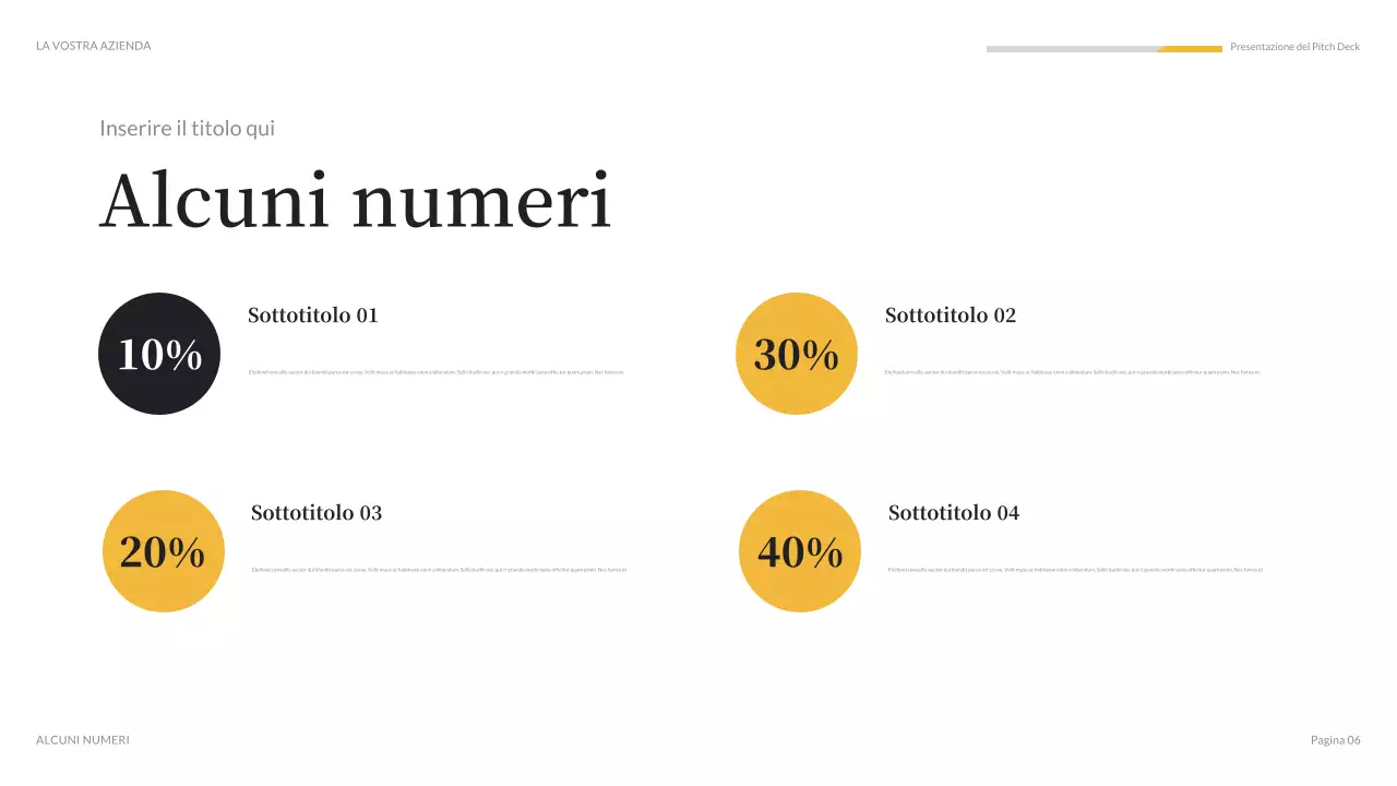 presentazione mediatica moderna arancione