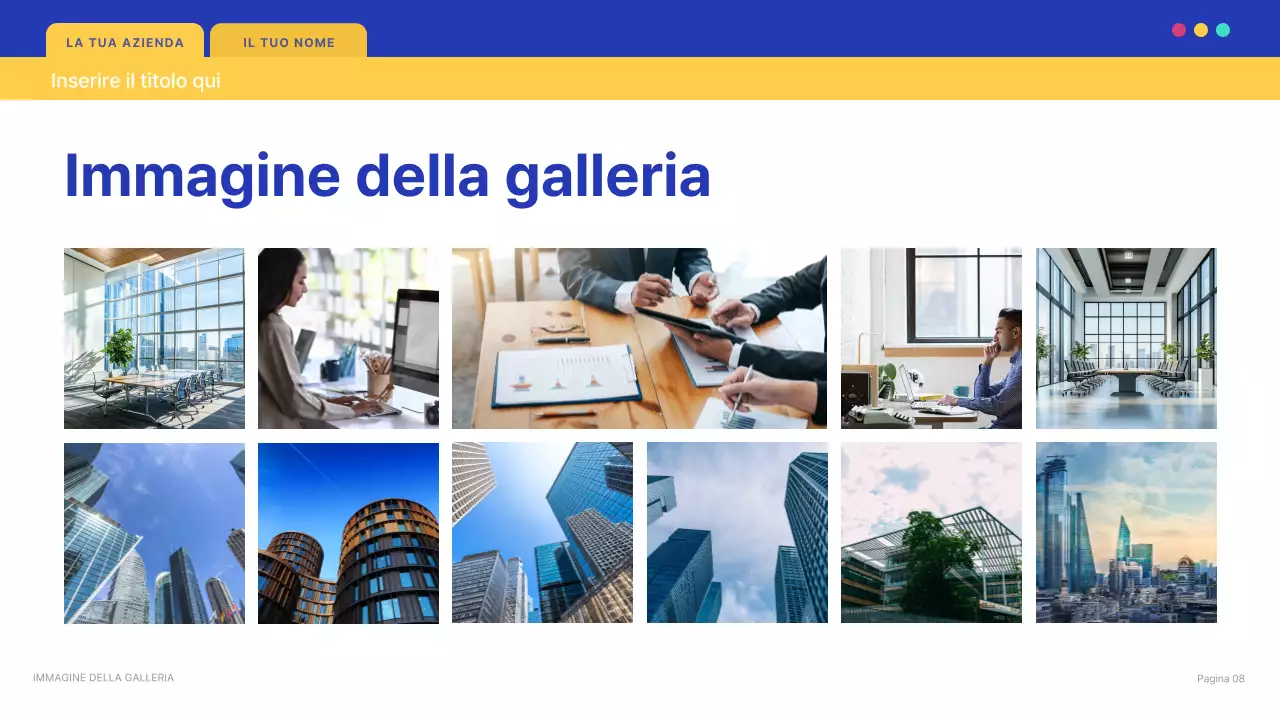 documento di presentazione IT moderno blu