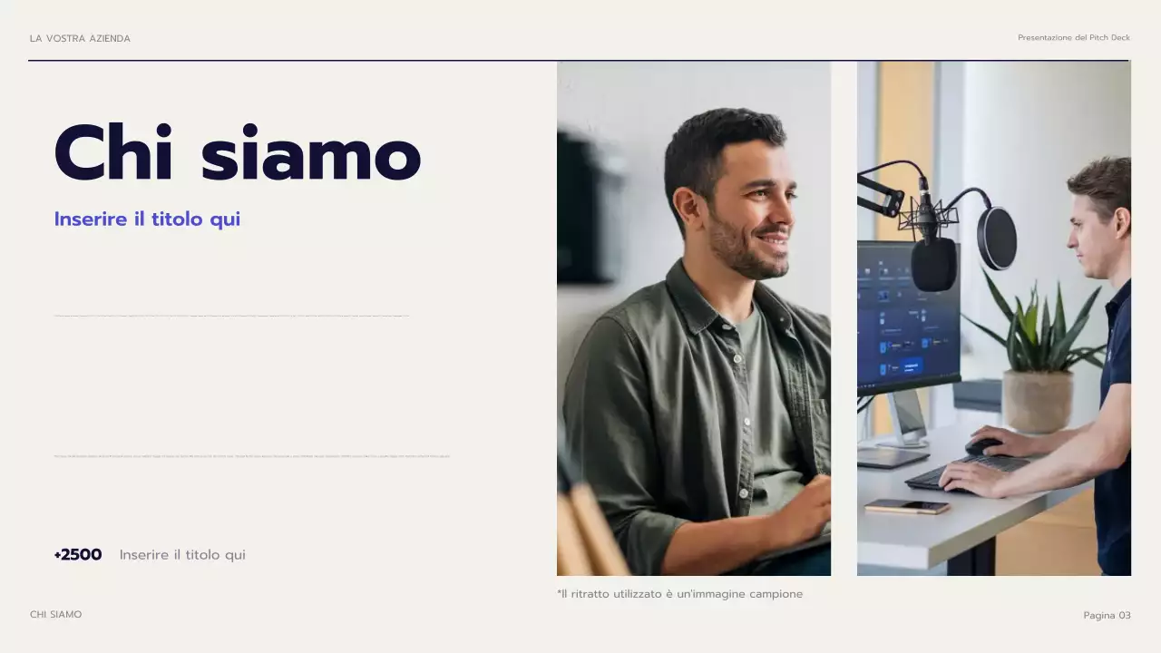 presentazione dell'agenzia moderna della marina