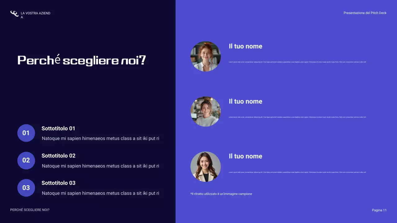 presentazione sulla sicurezza informatica blu