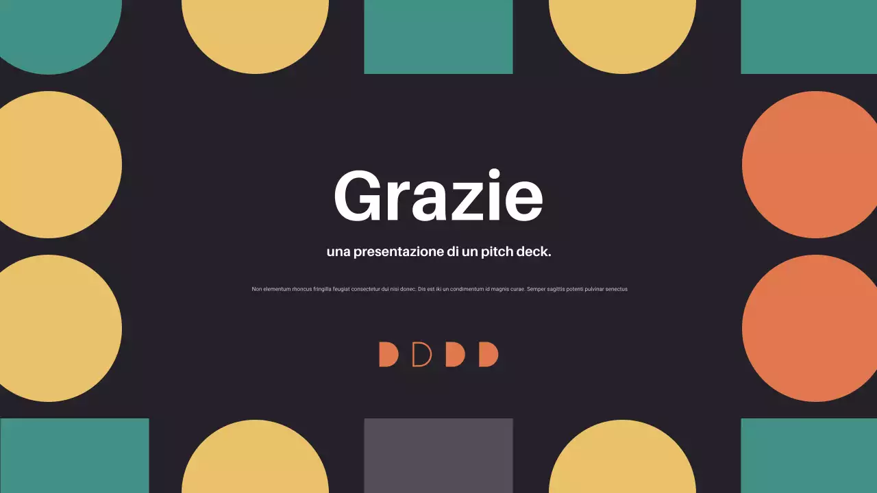 pitch aziendale geometrico nero