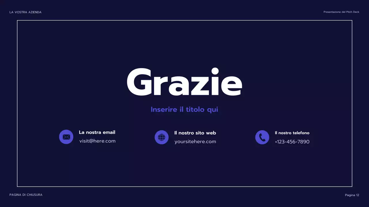 presentazione dell'agenzia moderna della marina