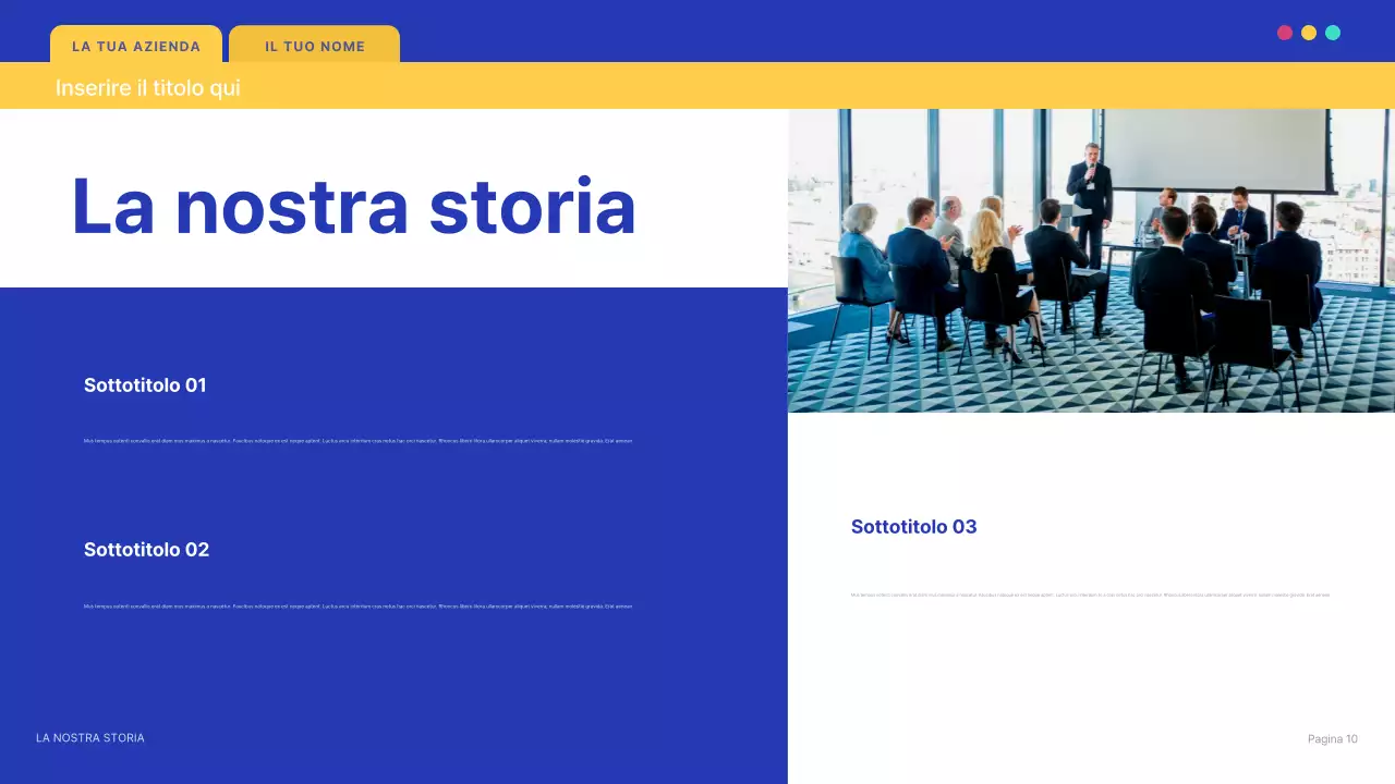 documento di presentazione IT moderno blu