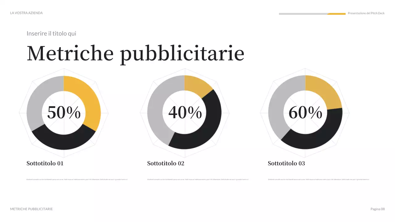 presentazione mediatica moderna arancione