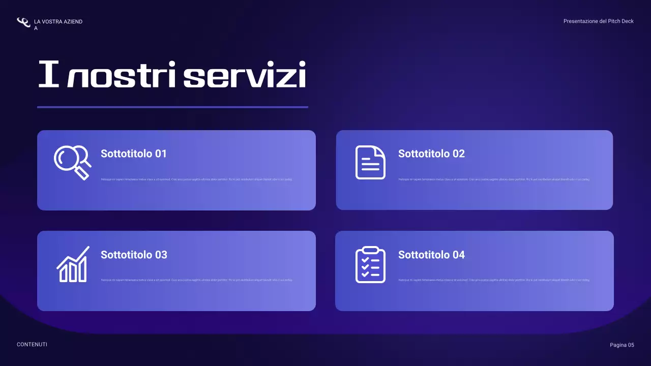 presentazione sulla sicurezza informatica blu