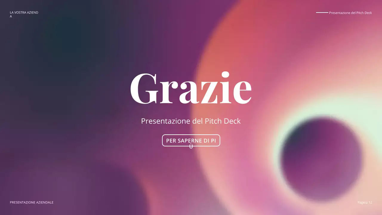 pitch aziendale moderno e colorato