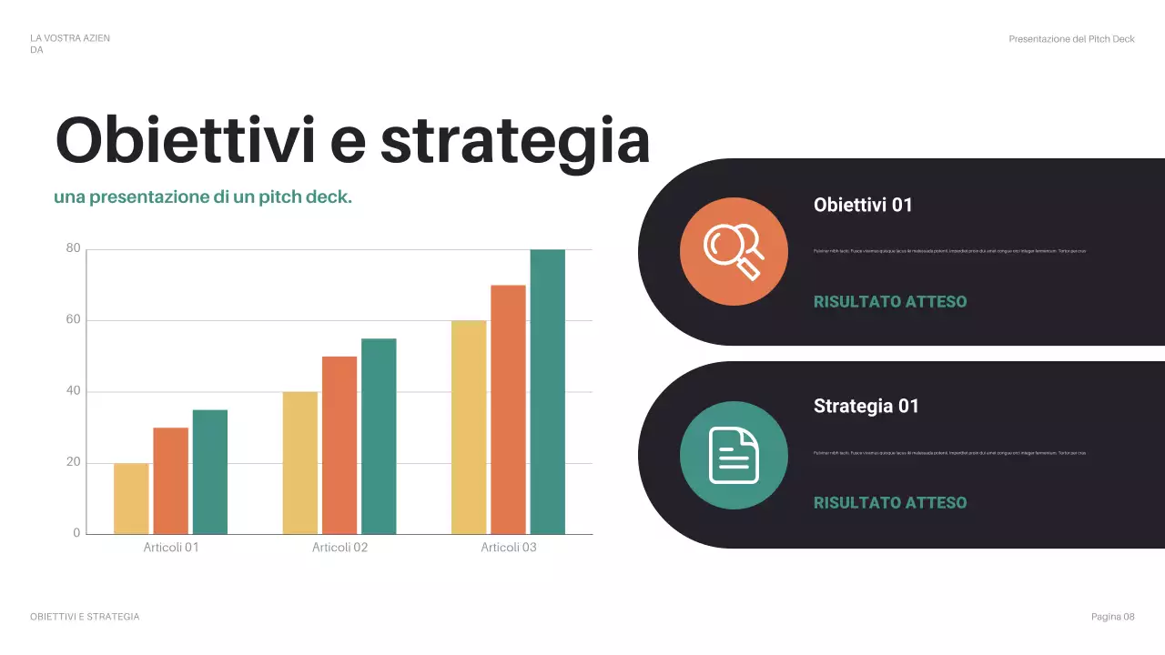 pitch aziendale geometrico nero