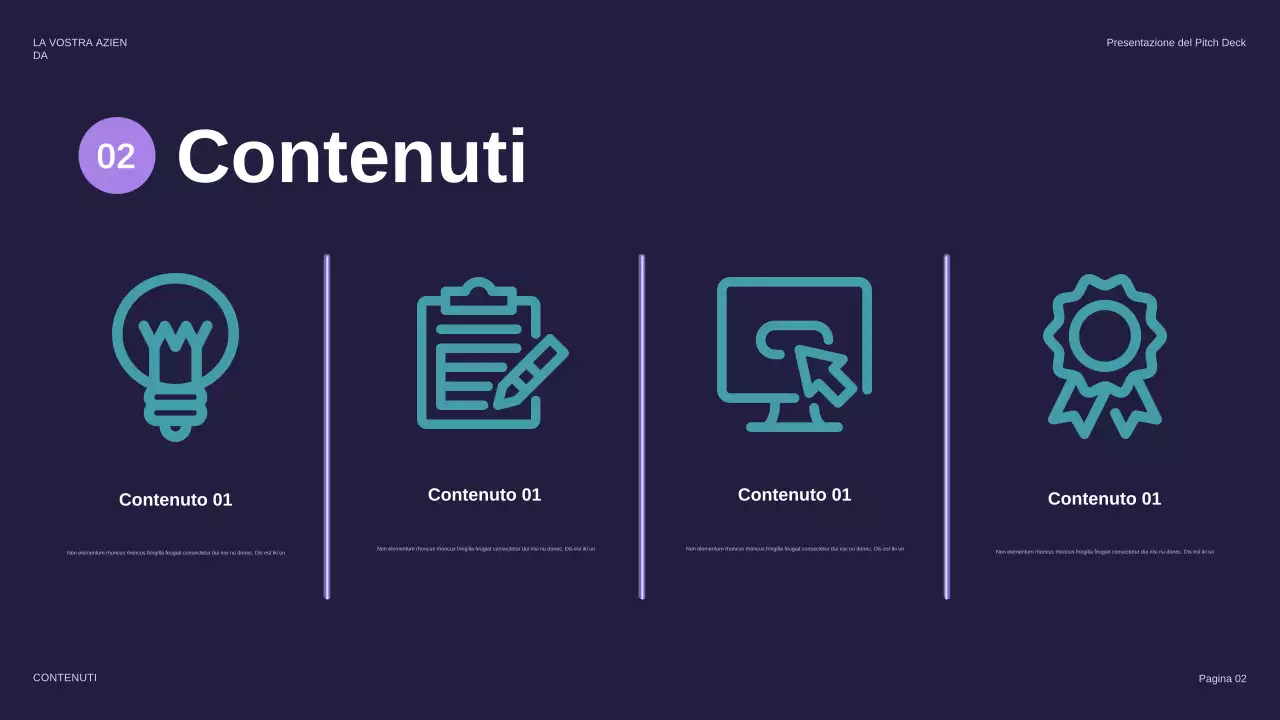 presentazione di sicurezza futuristica viola