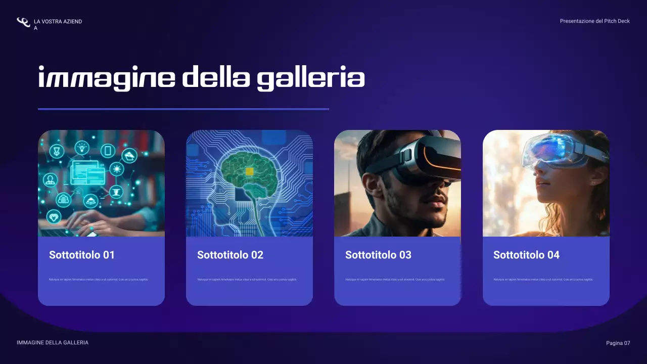 presentazione sulla sicurezza informatica blu