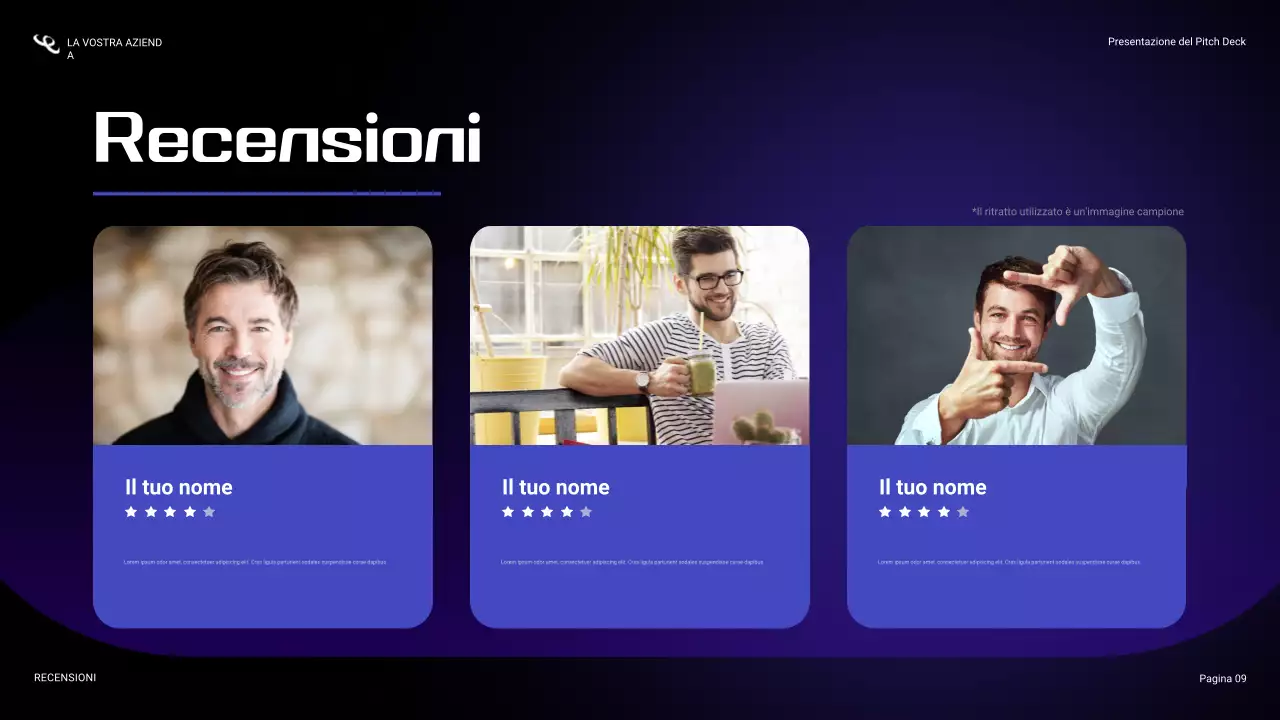 presentazione sulla sicurezza informatica blu