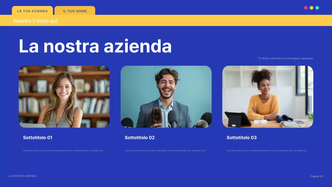 documento di presentazione IT moderno blu