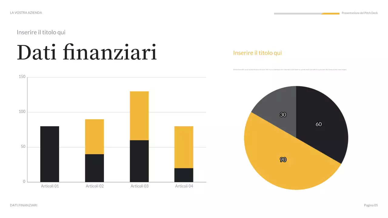 presentazione mediatica moderna arancione