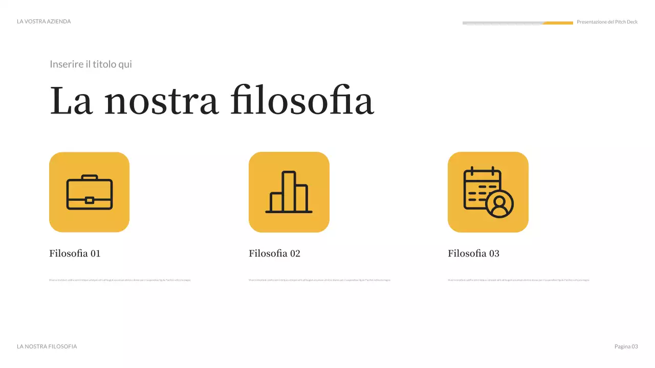 presentazione mediatica moderna arancione